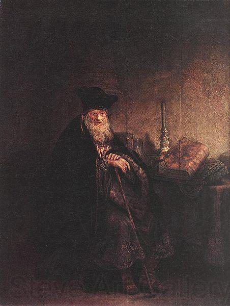 Rembrandt Peale Old Rabbi Norge oil painting art